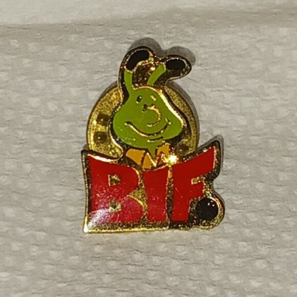 Vintage 1980s BIF Bowling is Fun YABA Lapel Collectible Pin - Picture 4 of 14
